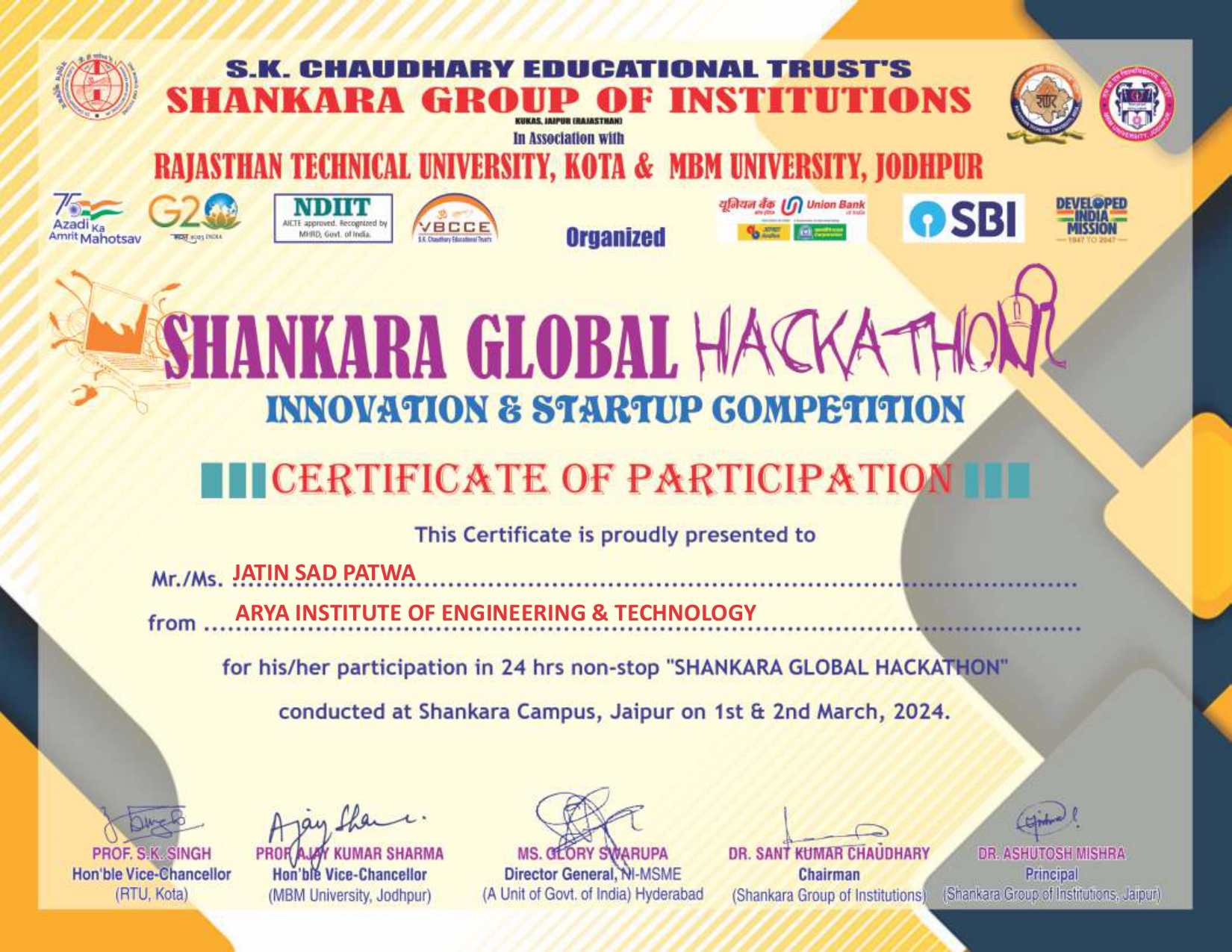 Certificate Preview